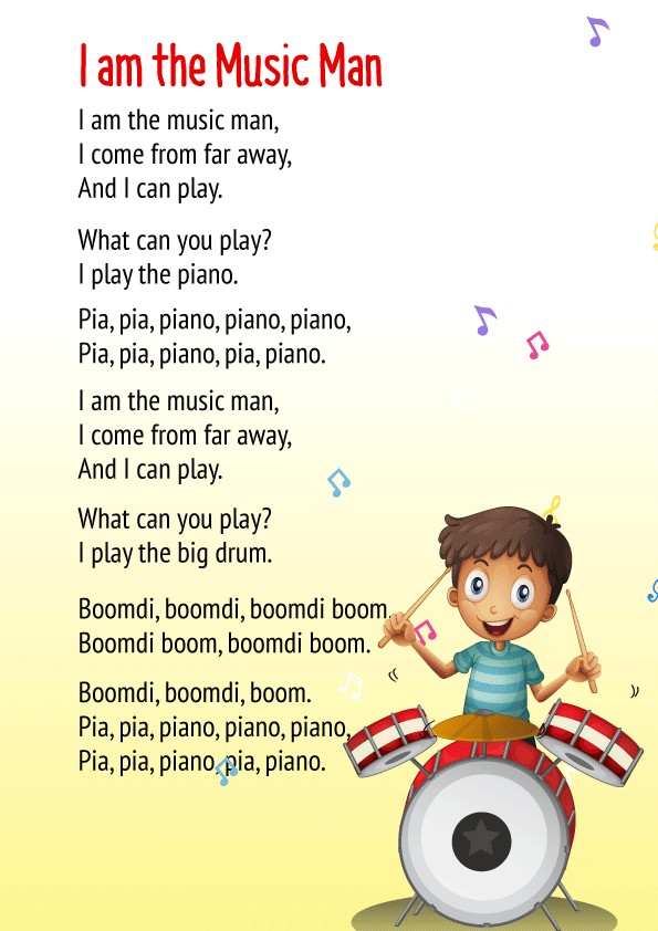 I am the Music Man Poem