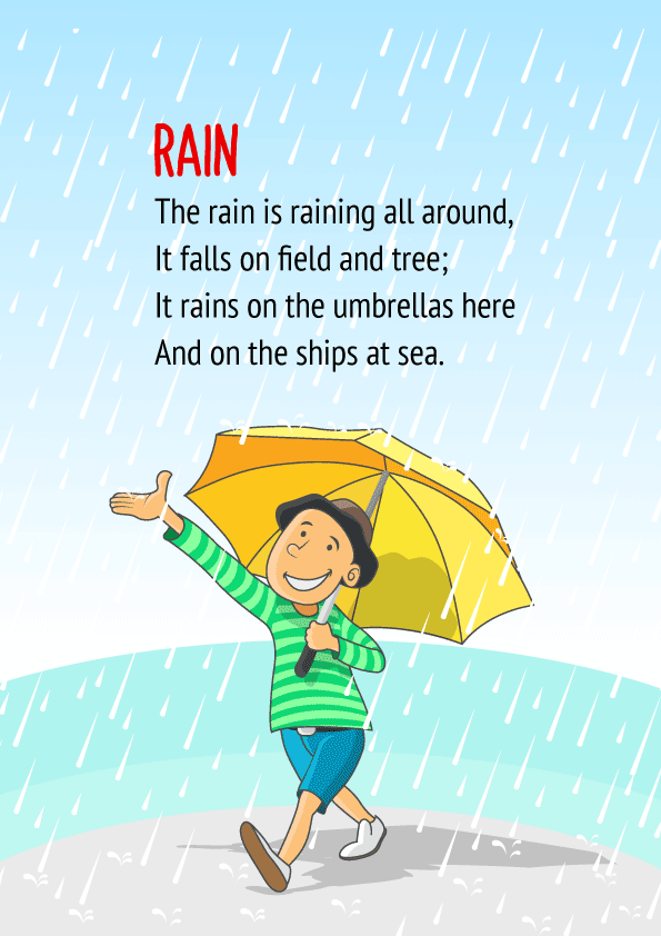 CBSE English Poem for Class 2 - Rain | Free PDF Download