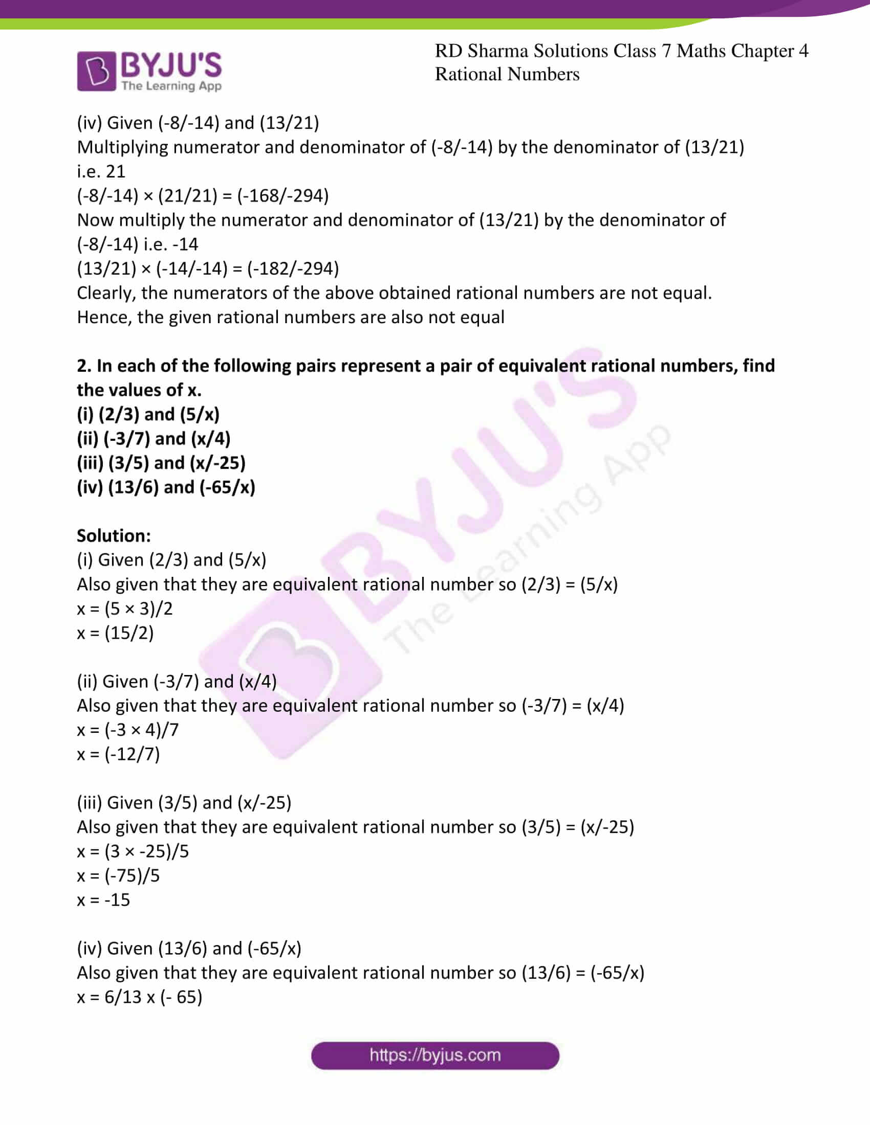 rd sharma class 7 maths chapter 4