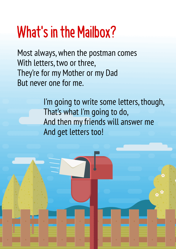 What's in the Mailbox Poem For Class 3 with Summary