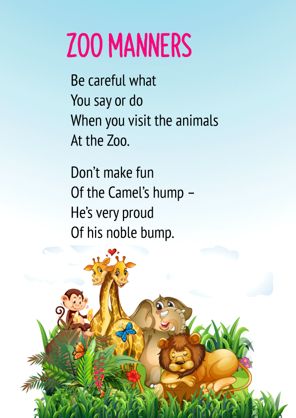 Zoo Manners Poem For Class 2 With Free Pdf And Poem Summary