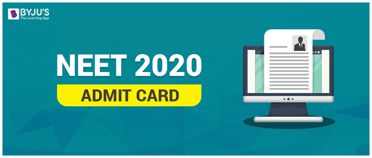 NEET Admit Card 2020 Released - Download NEET 2020 Hall Ticket here