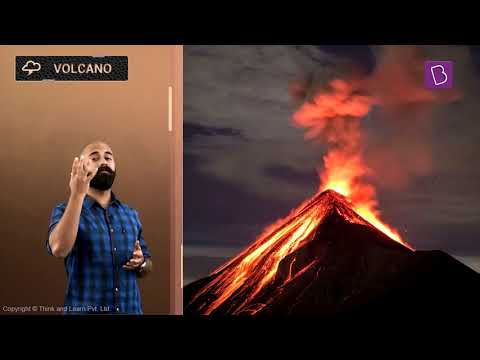 composite volcano eruption video