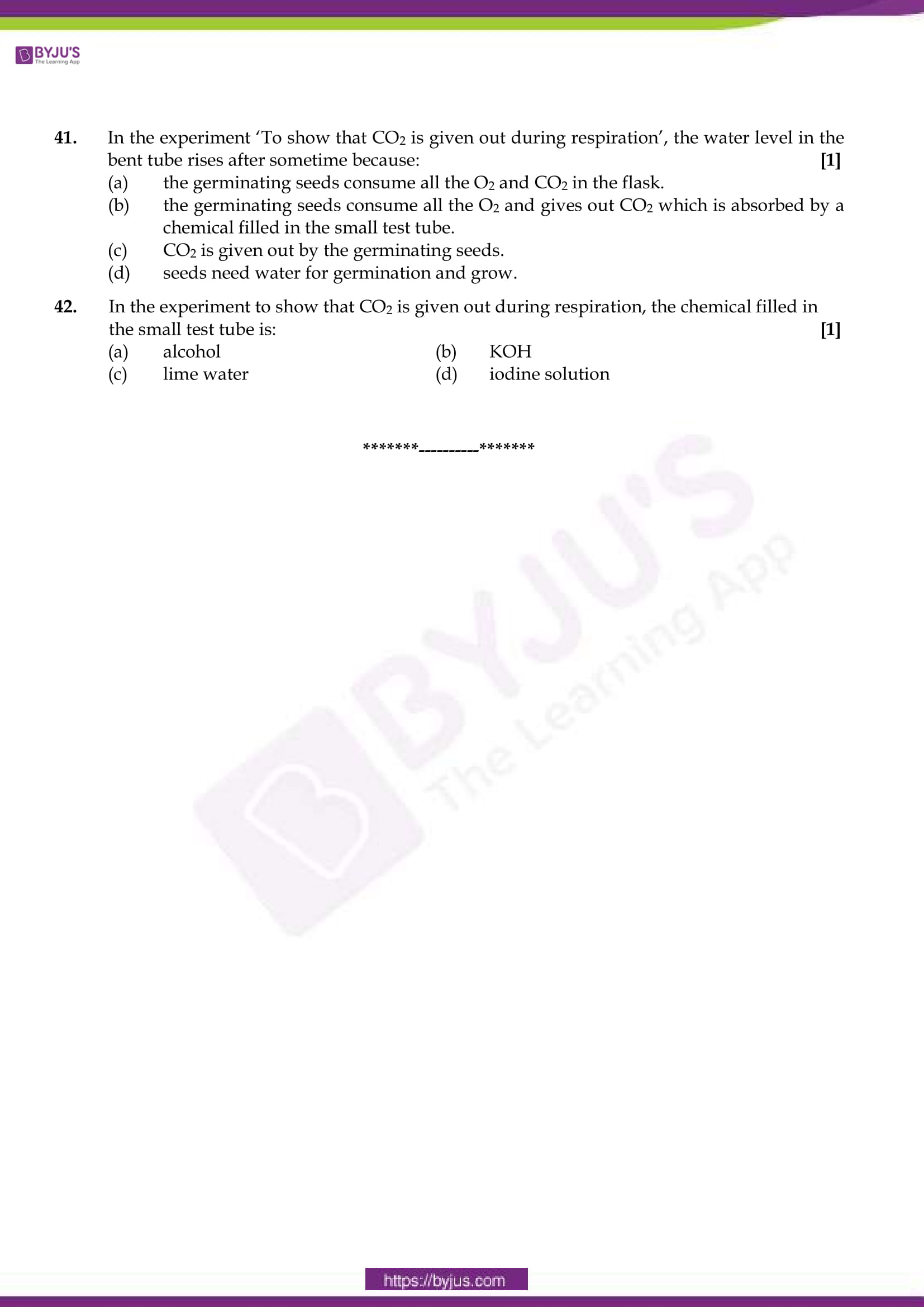 Cbse Sample Papers For Class 10 Sa 1 Science Set 4 Download Now 2892