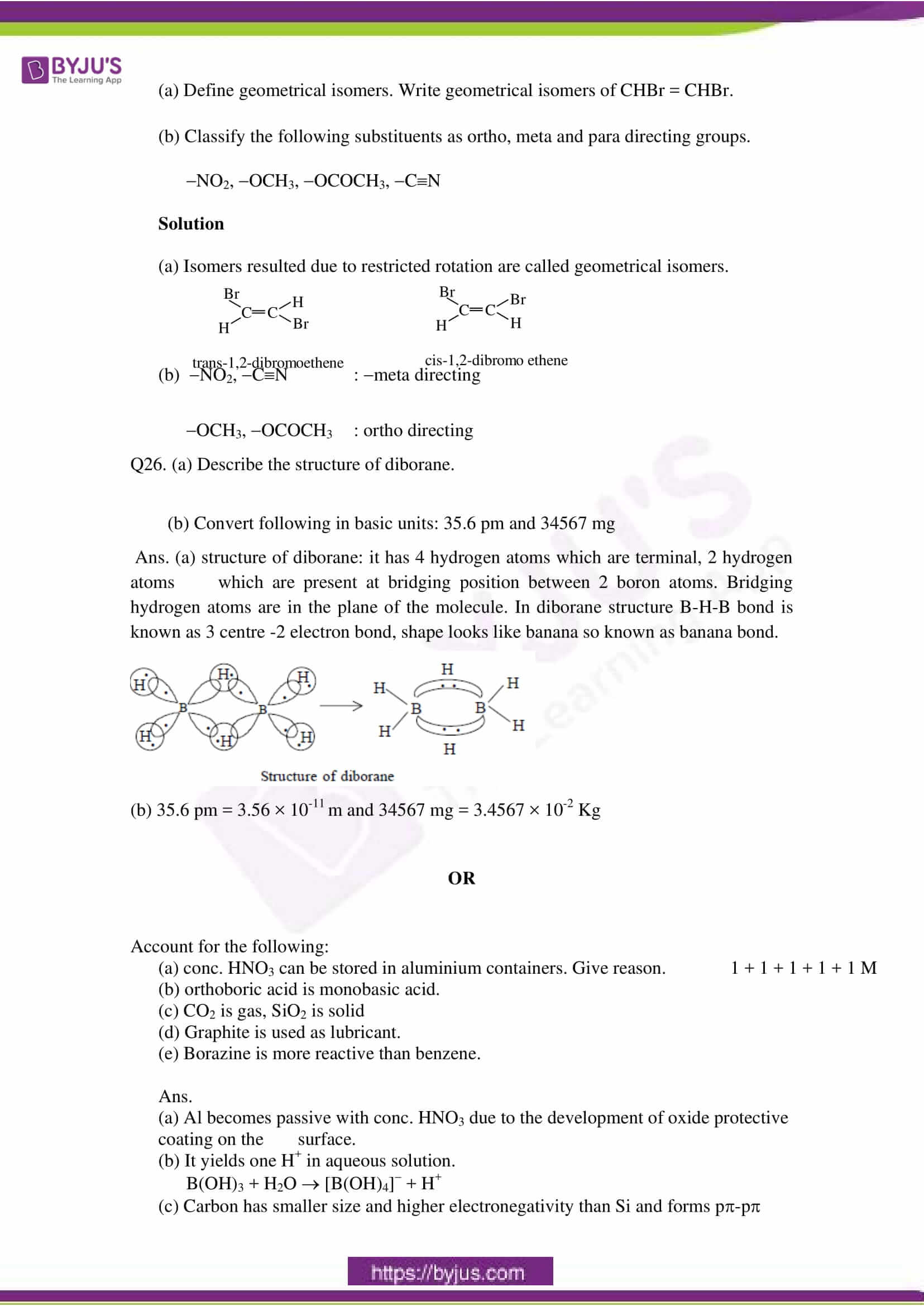 cbse class 11 che sample paper set 1 solution