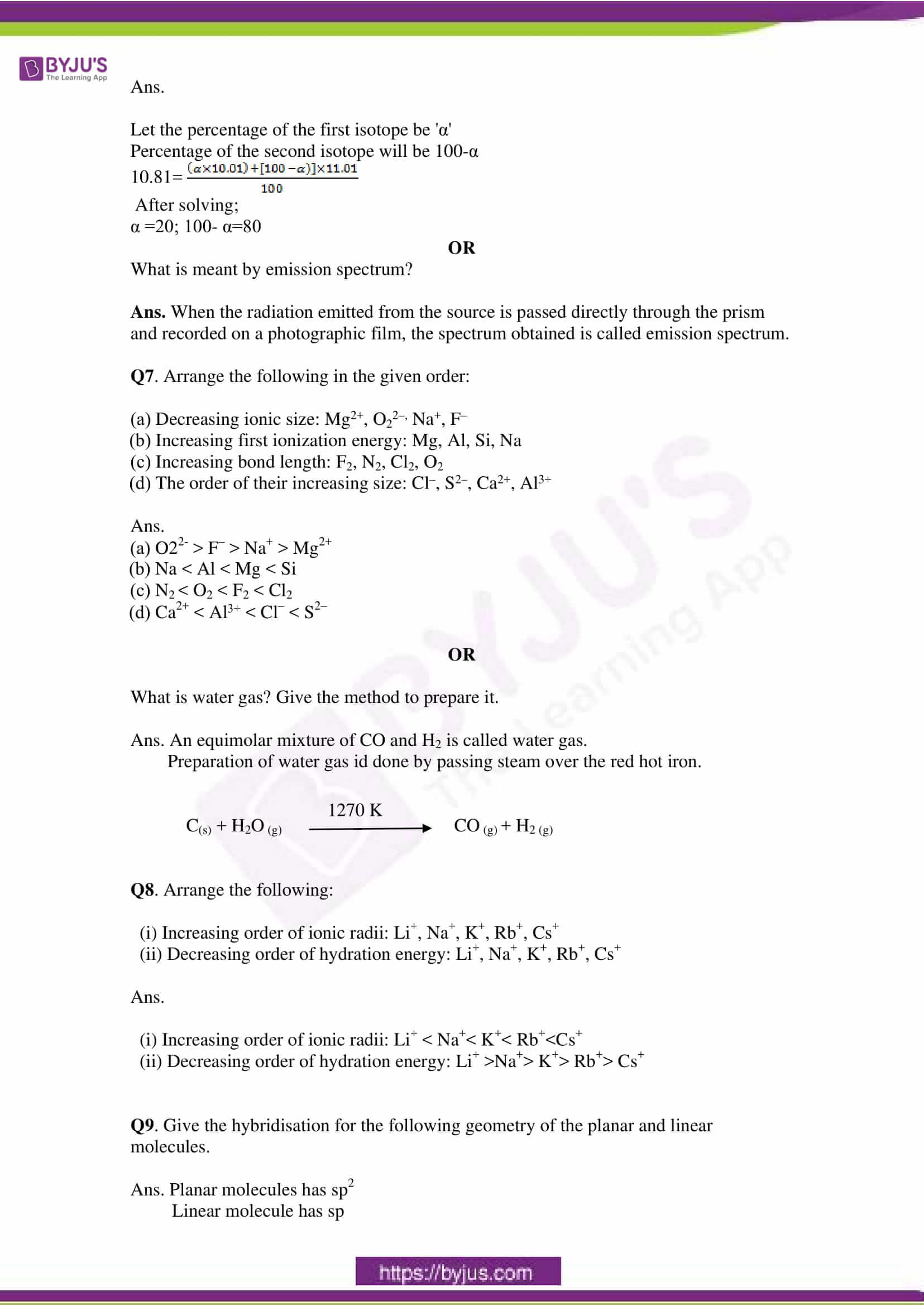 cbse class 11 che sample paper set 2 solution