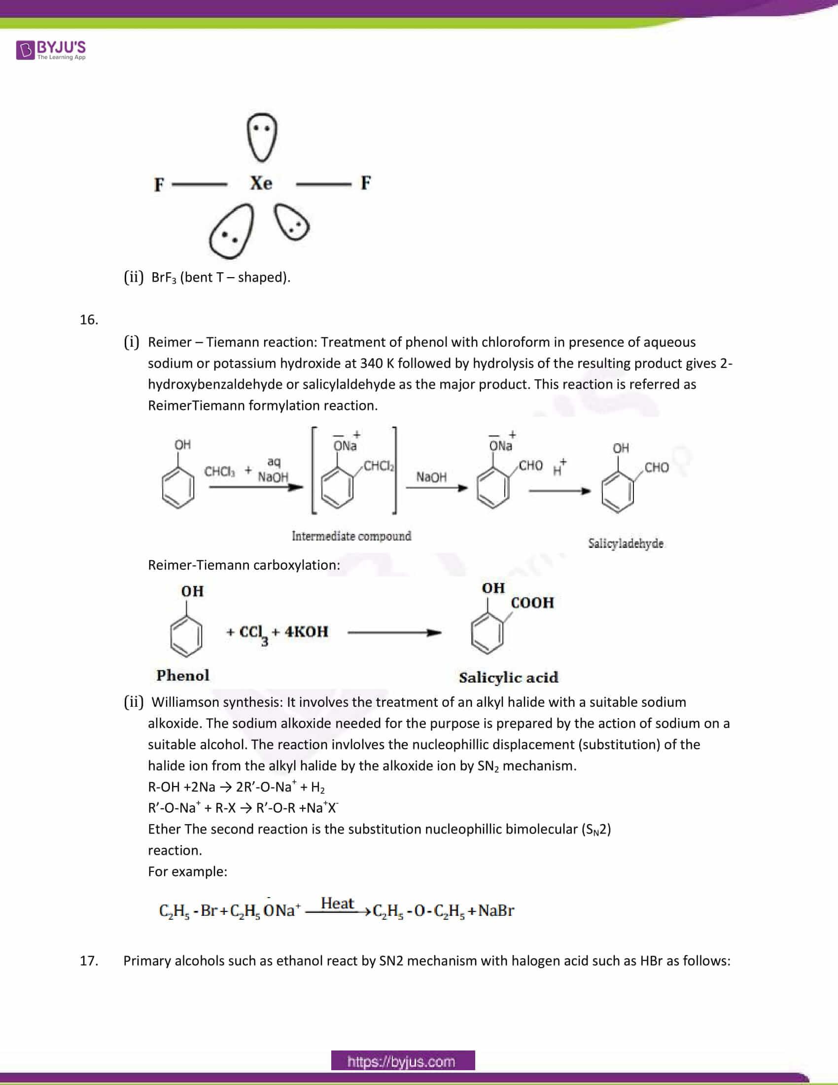 cbse class 12 chemistry sample paper solution set 4