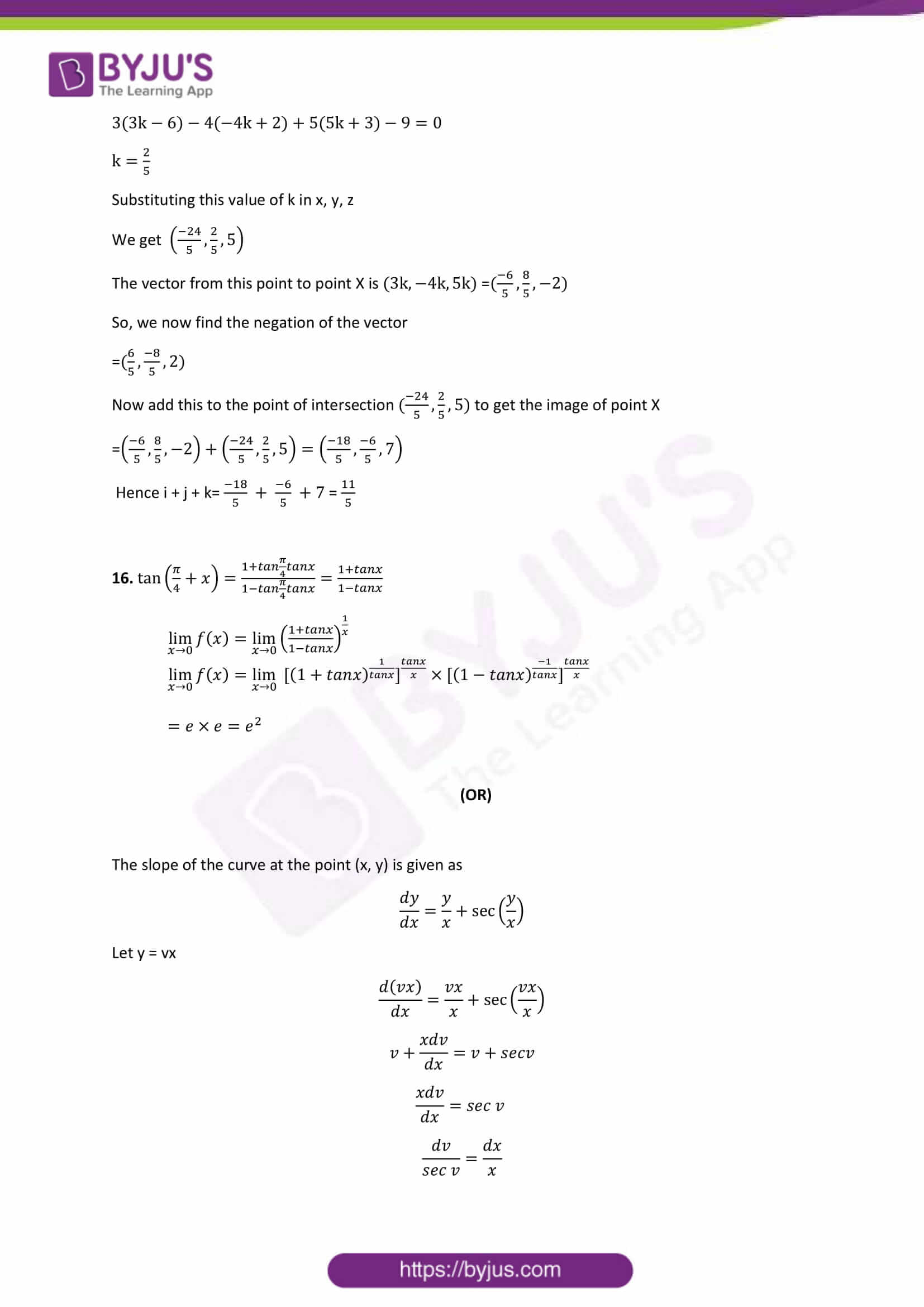 cbse class 12 maths sample paper set 1 solution