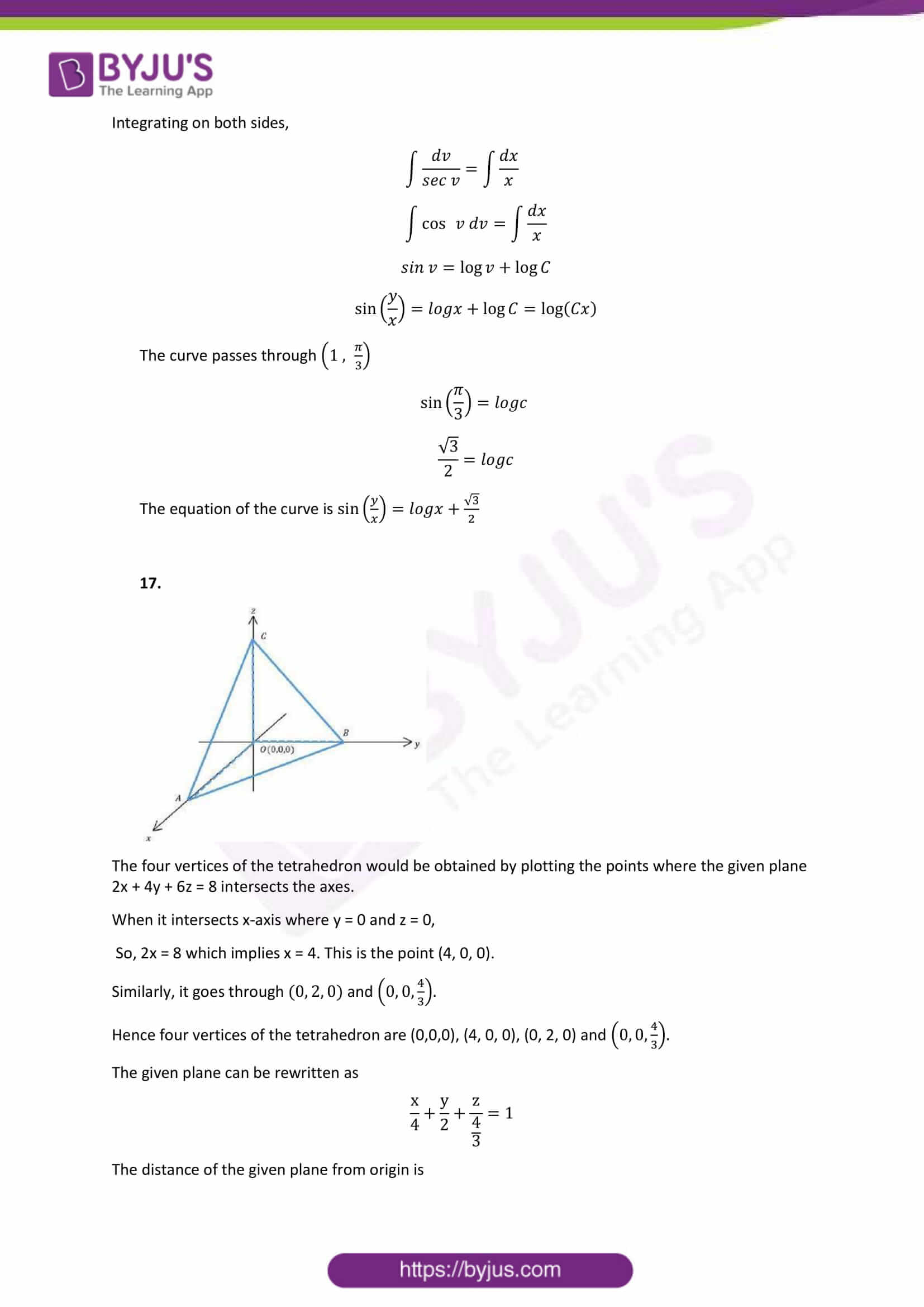 cbse class 12 maths sample paper set 1 solution