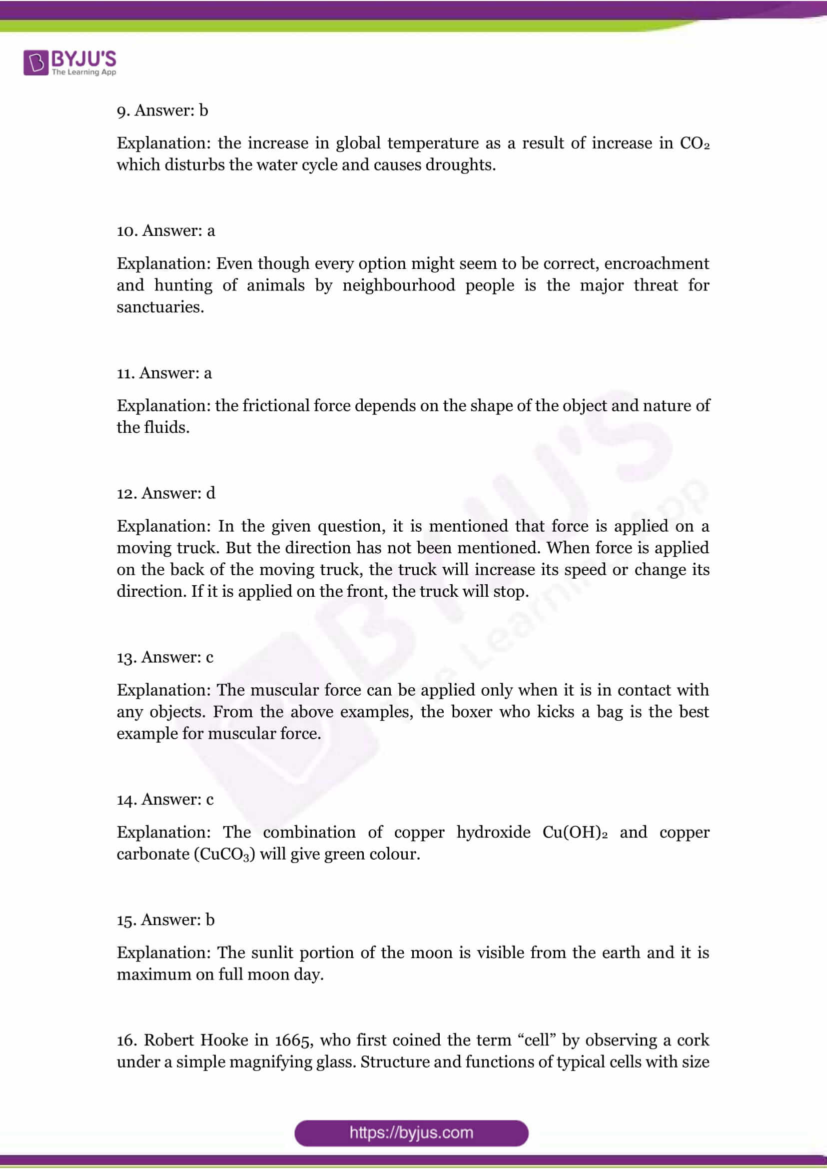 cbse class 8 science sample paper set 1 solution