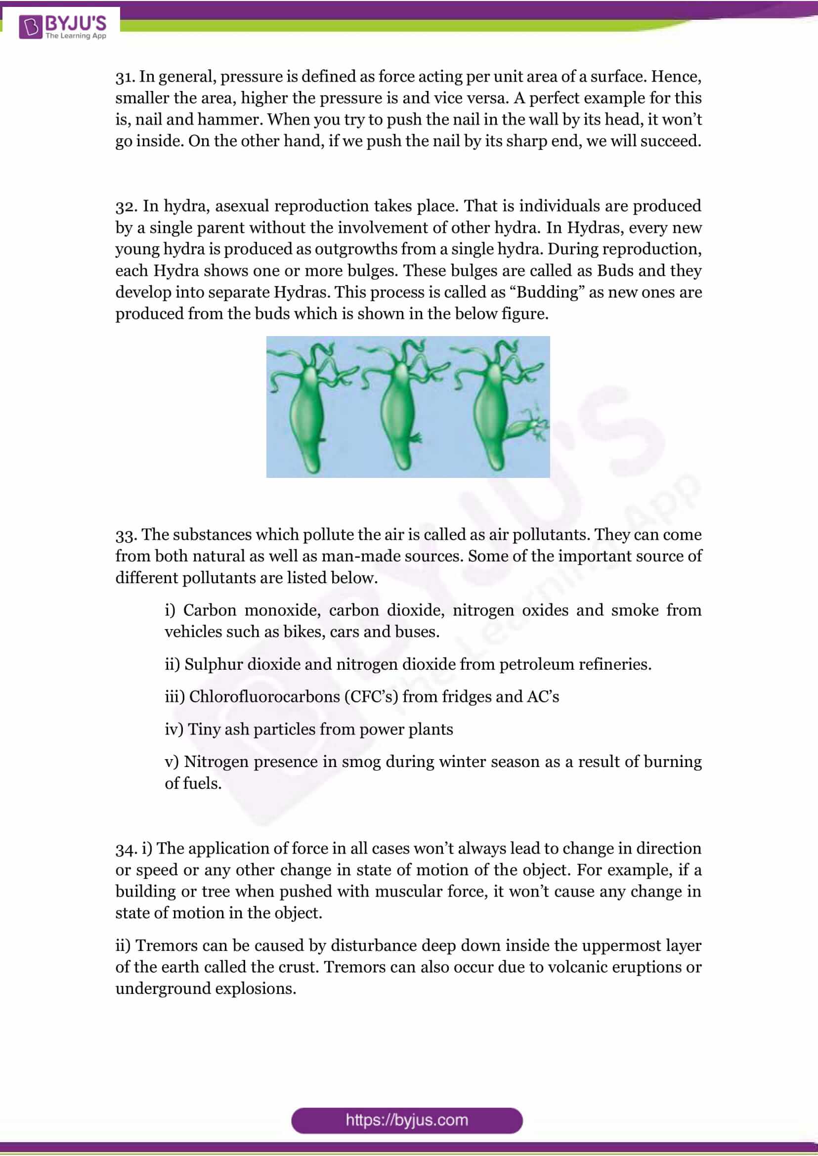 cbse class 8 science sample paper set 1 solution