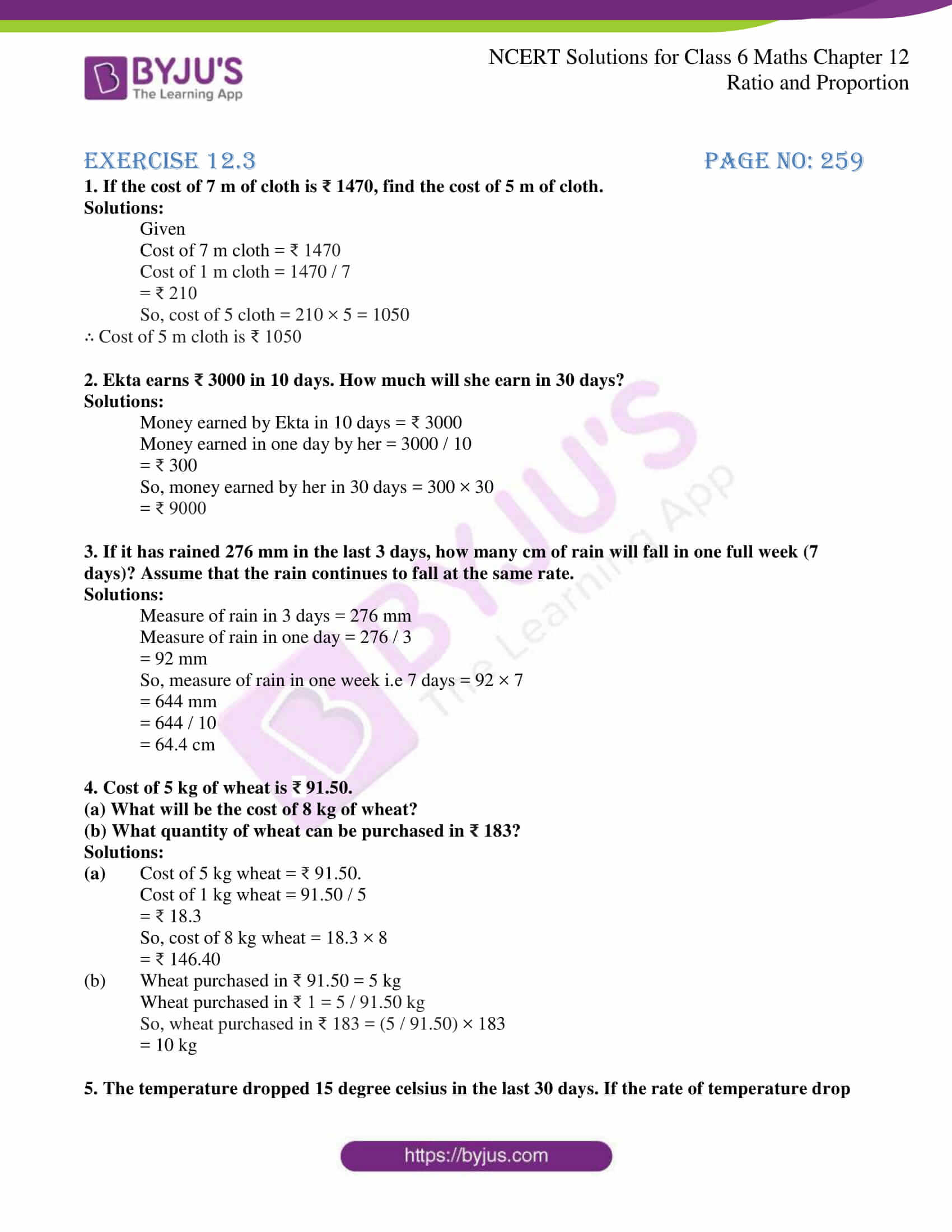 ncert maths book class 6 solutions pdf free download