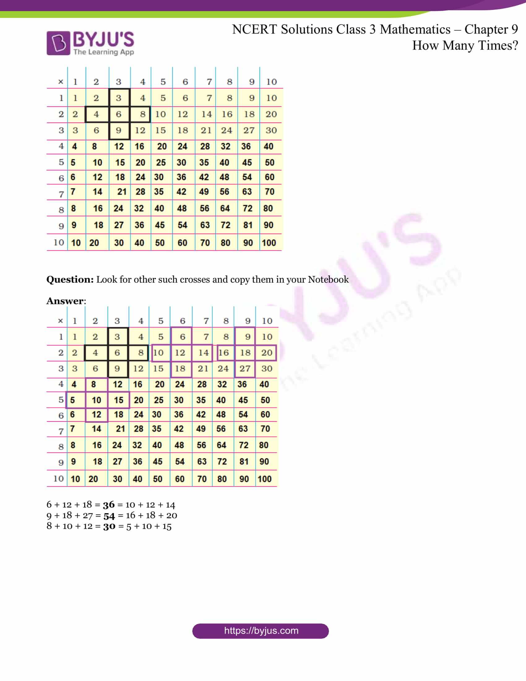 Soluzioni Ncert Per La Matematica Di Classe 3 Capitolo 9 Quante Volte Apprendimento Online