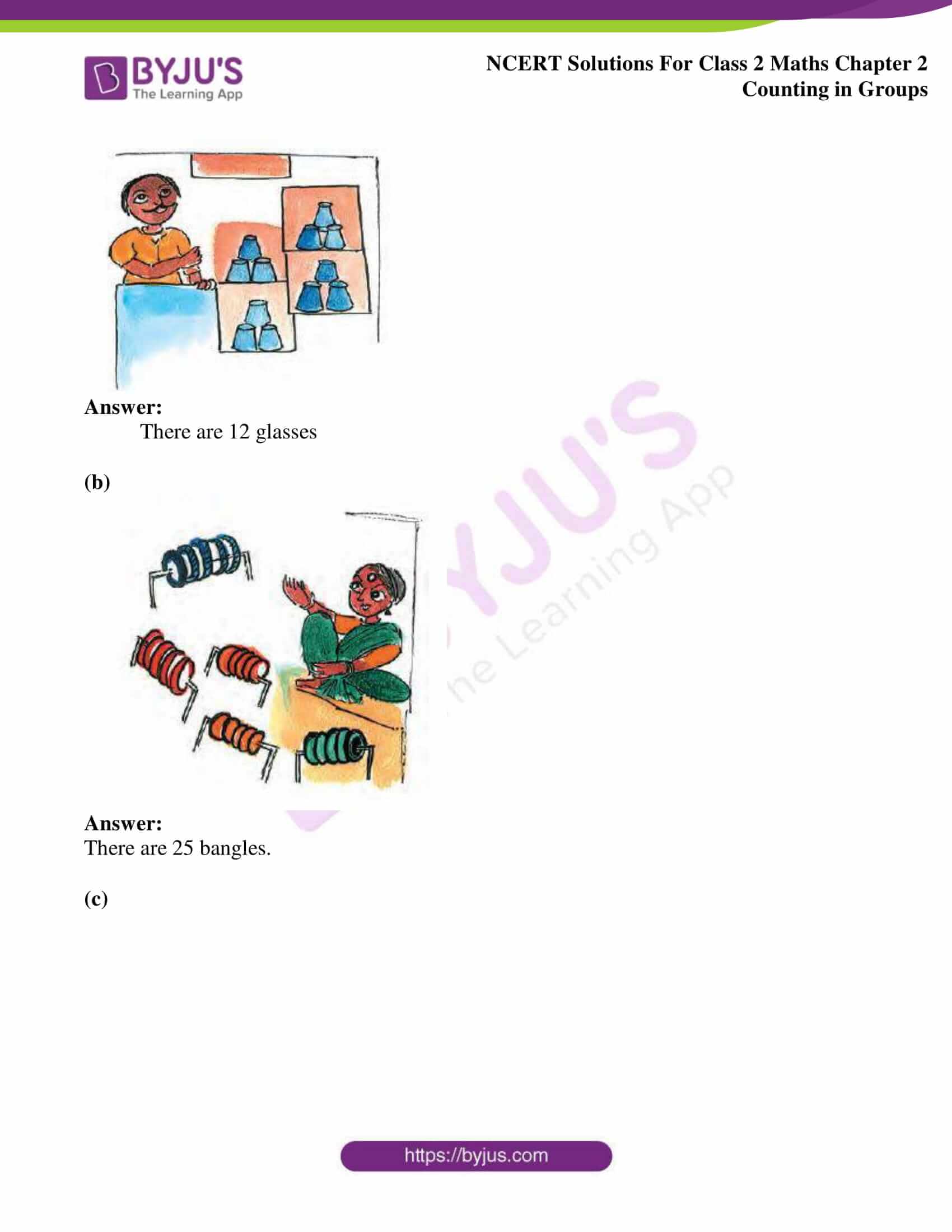 NCERT Solutions for Class 2 Maths Chapter 2 Counting in Groups Download PDF