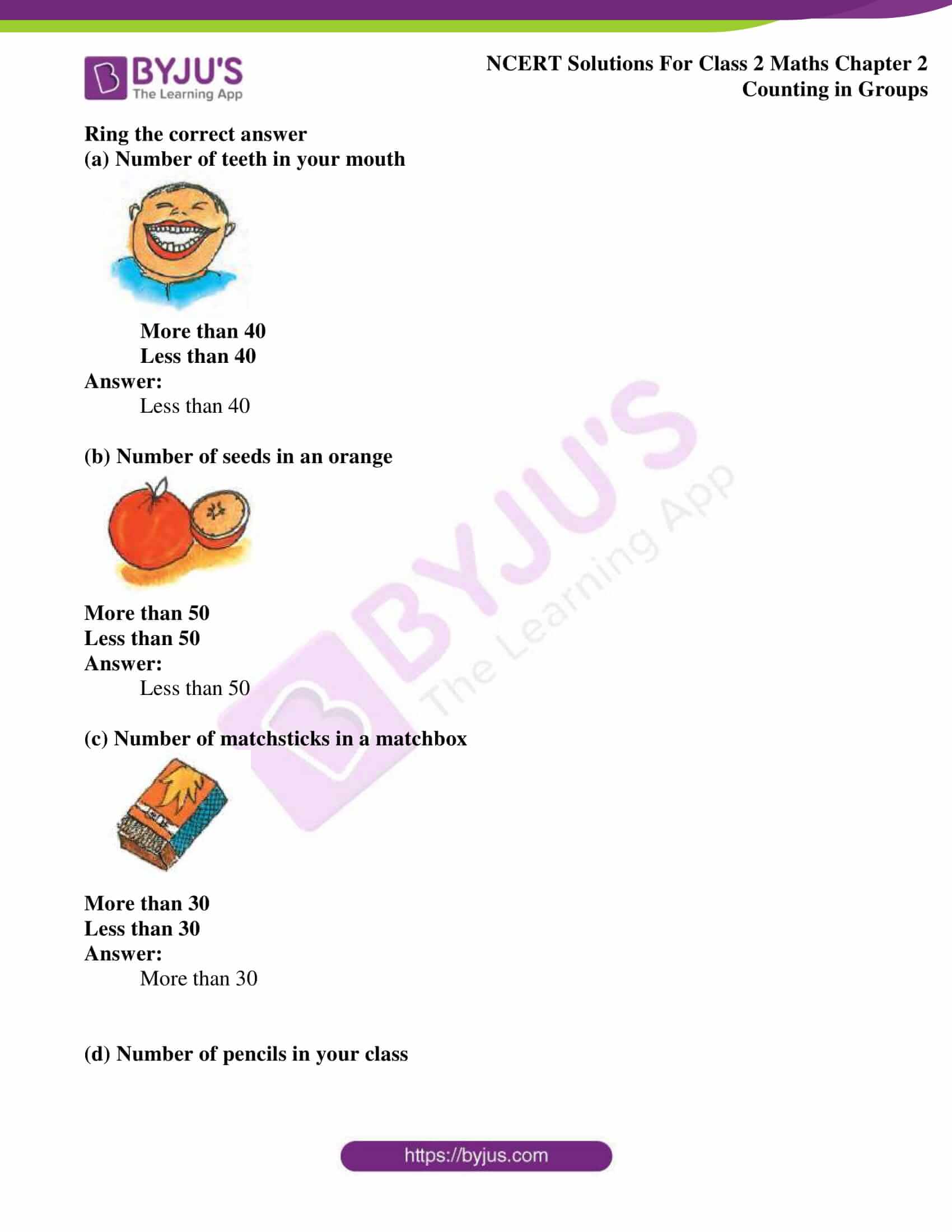 Ncert solutions for class 2 maths chapter 2 counting in groups download pdf