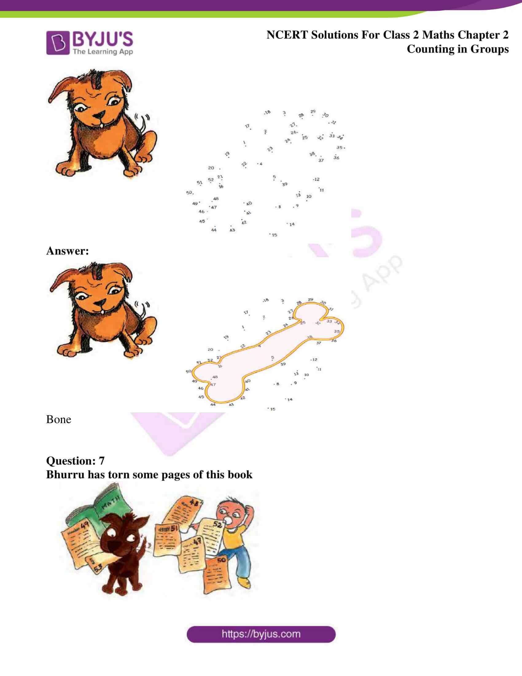 NCERT Solutions for Class 2 Maths Chapter 2 Counting in Groups Download PDF