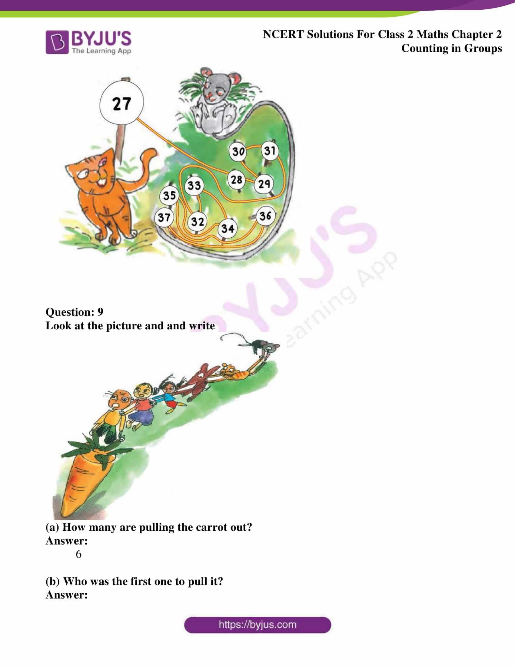 NCERT Solutions for Class 2 Maths Chapter 2 Counting in Groups Download PDF