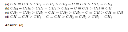 MCQs on Hydrocarbons 1