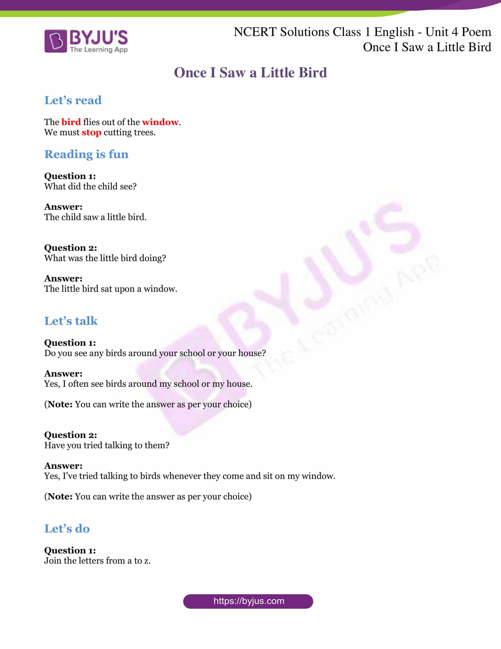 ncert sol class 1 english unit 4 poem 1 ncert sol class 1 english unit 4 poem 1