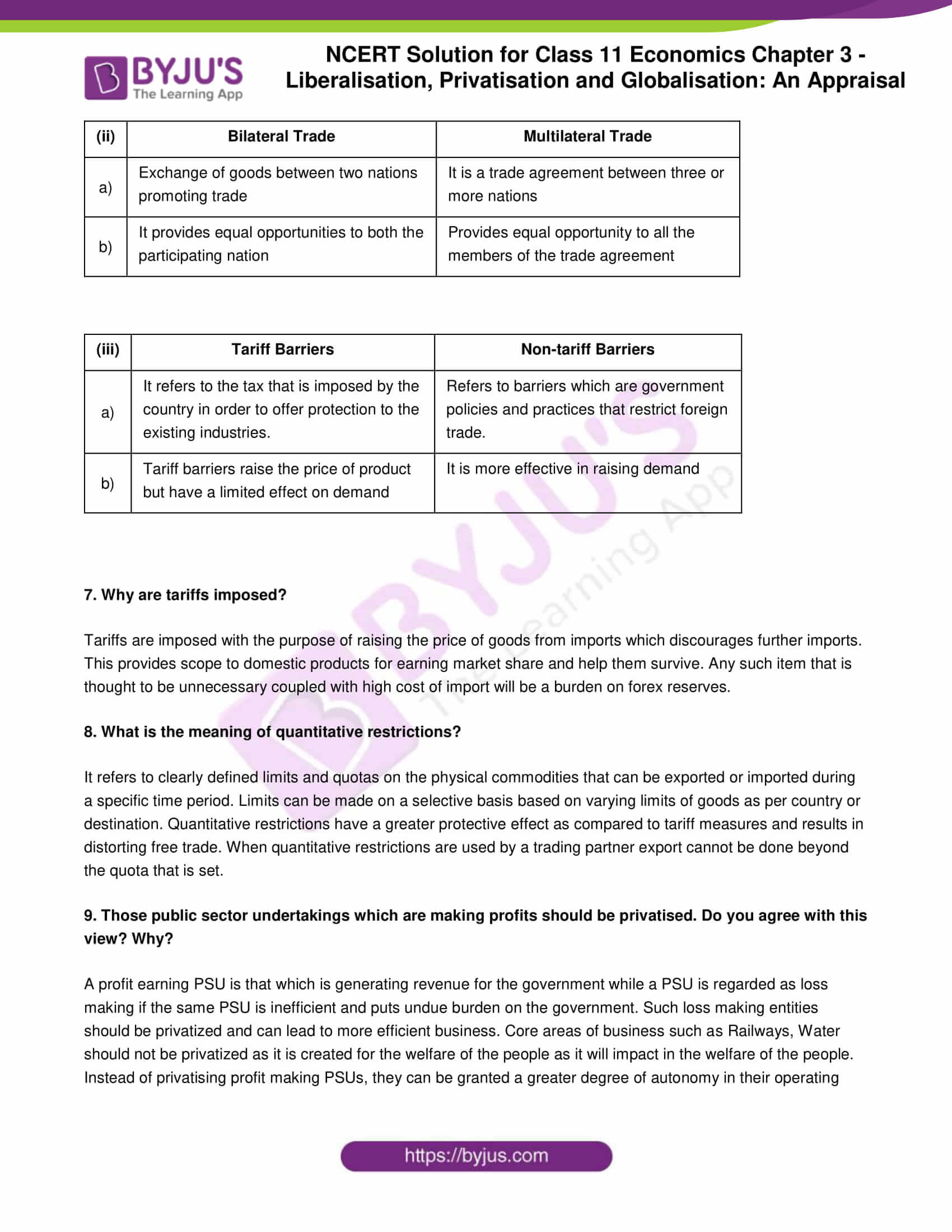 ncert-solution-for-class-11-economics-chapter-3-liberalisation