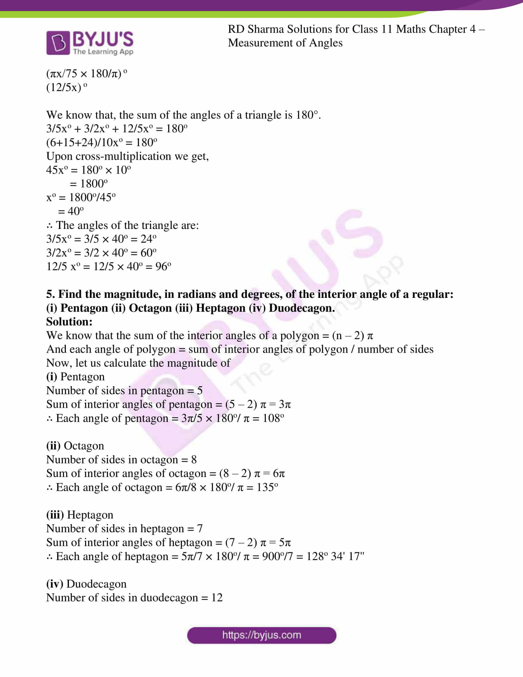 rd sharma class 11 maths ch 4 measurement of angles 5