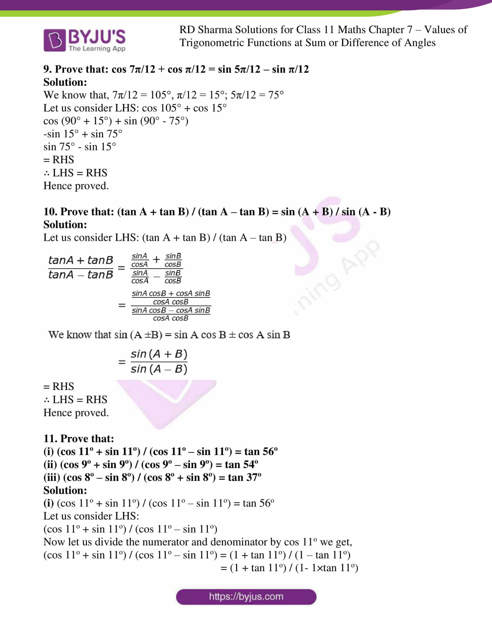 rd sharma class 11 maths ch 7 ex 1 10