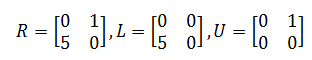 Remainder of matrix A