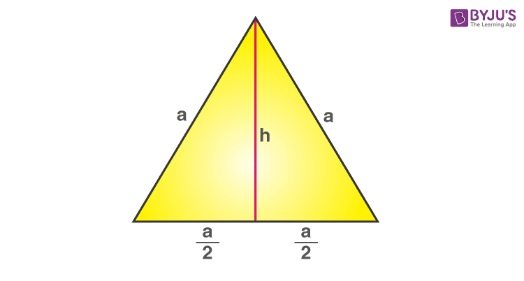 Area of an Equilateral Triangle- Formula, Definition, Derivation, Examples