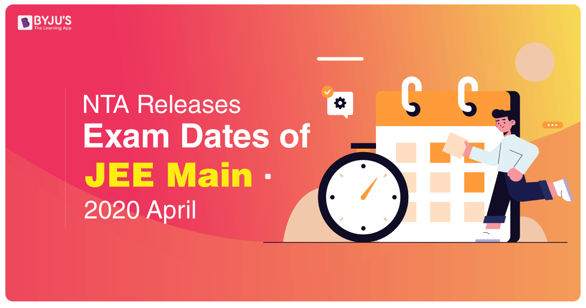 JEE Main 2020 New Exam Dates