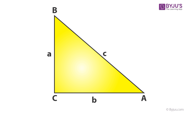 angle of right triangle formula