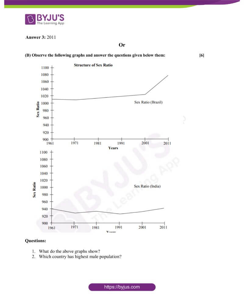 Maharashtra SSC Board Geography Solved Previous Year Question Paper 2019 6 Maharashtra SSC Board Geography Solved Previous Year Question Paper 2019 6