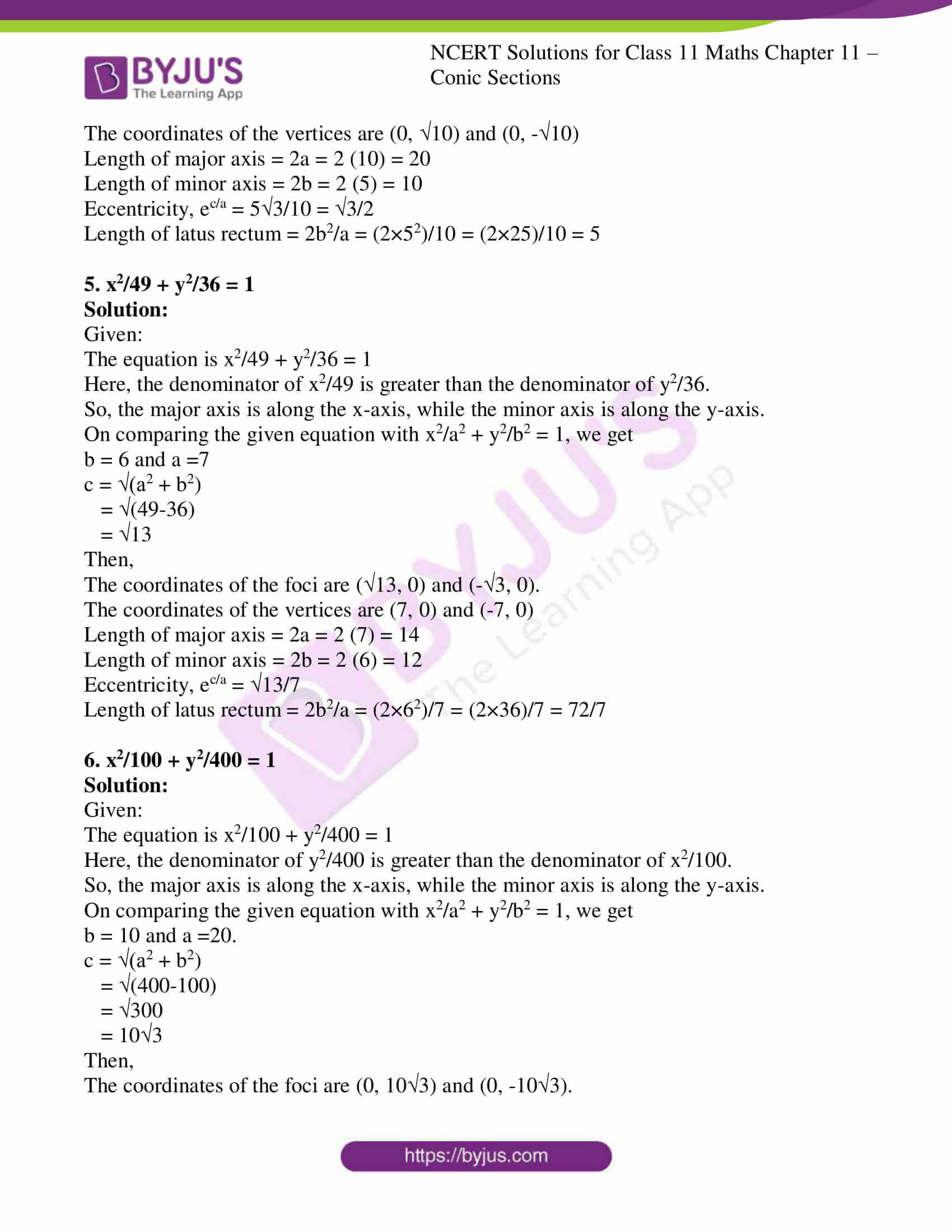 ncert solution class 11 chapter 11 conic sections ex 3 03