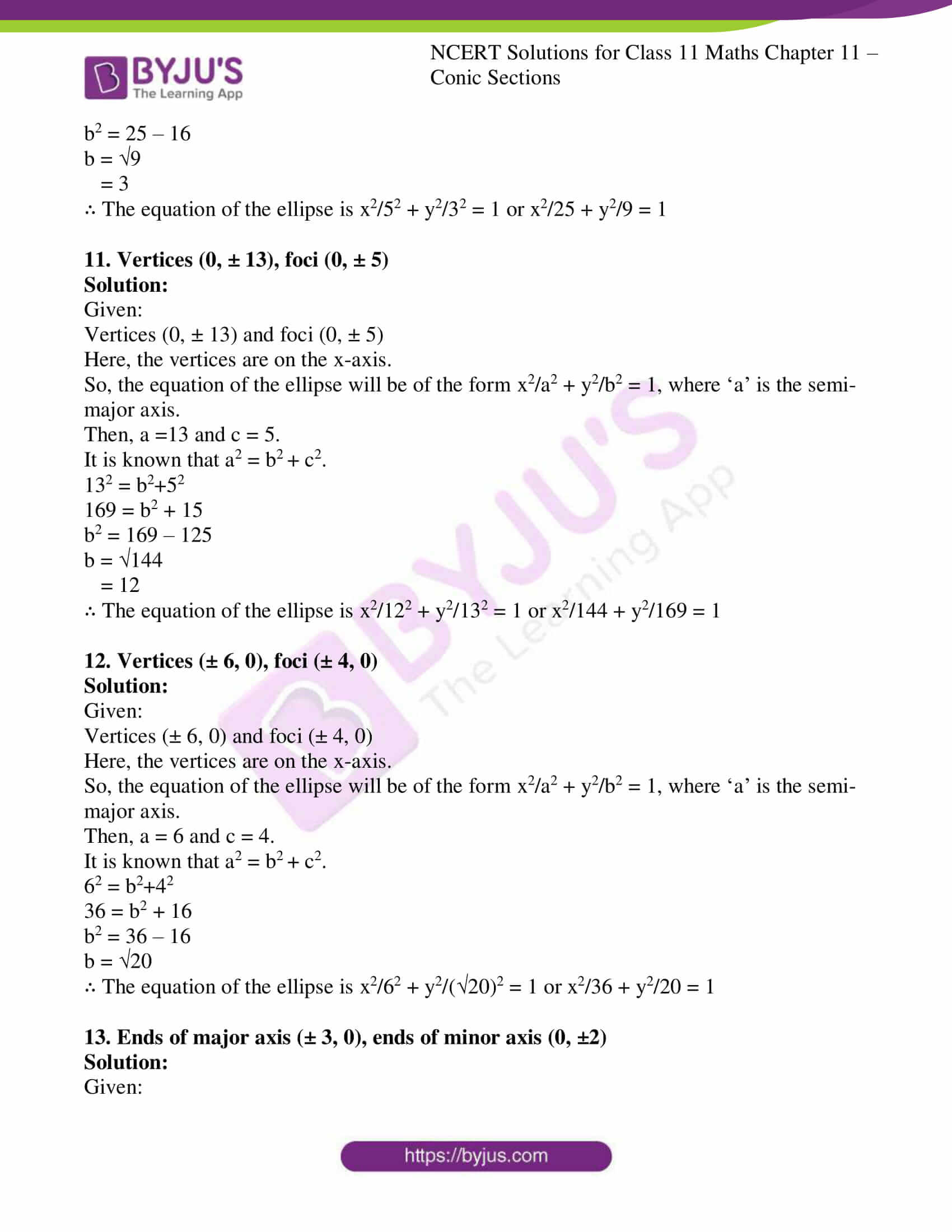 ncert solution class 11 chapter 11 conic sections ex 3 06