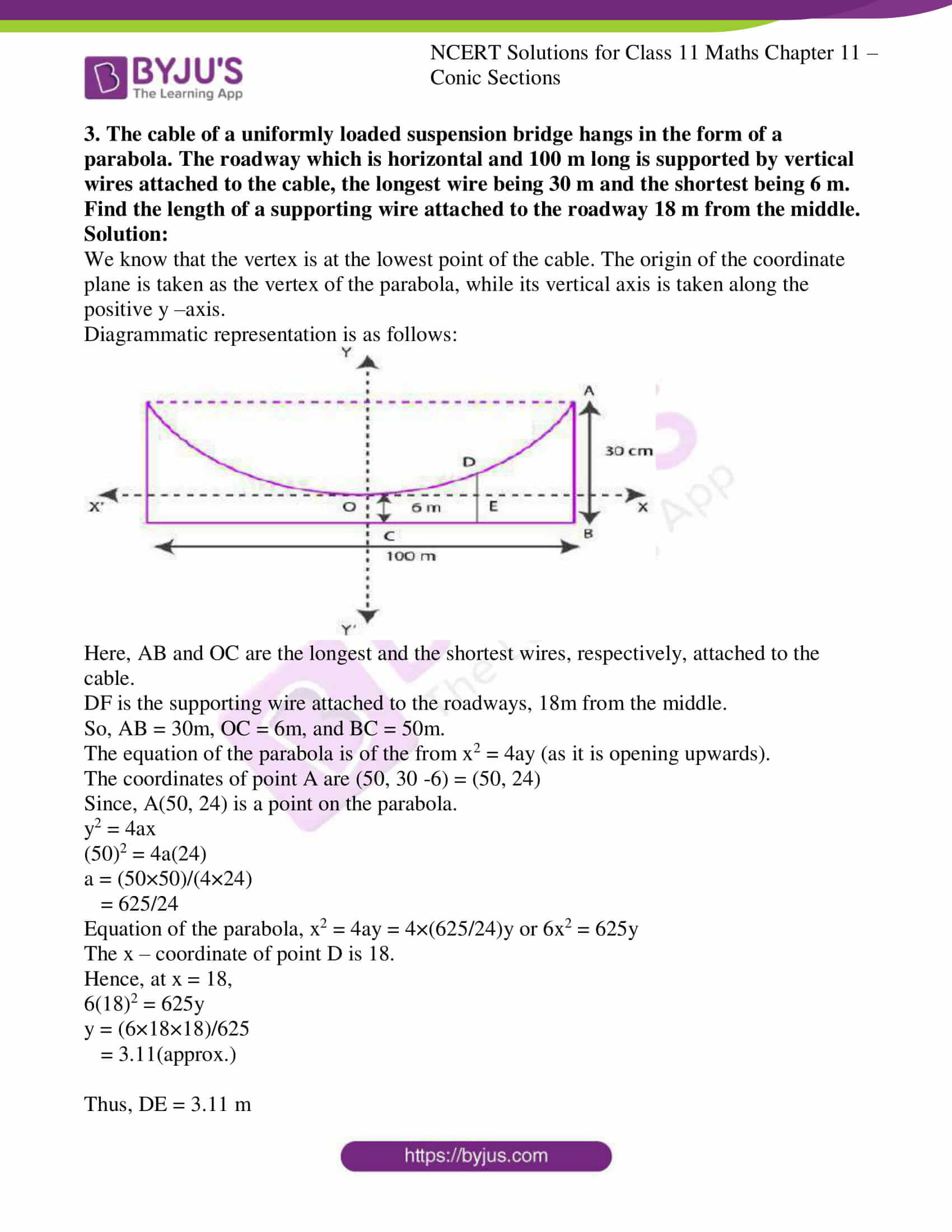 ncert solution class 11 chapter 11 conic sections mis 3