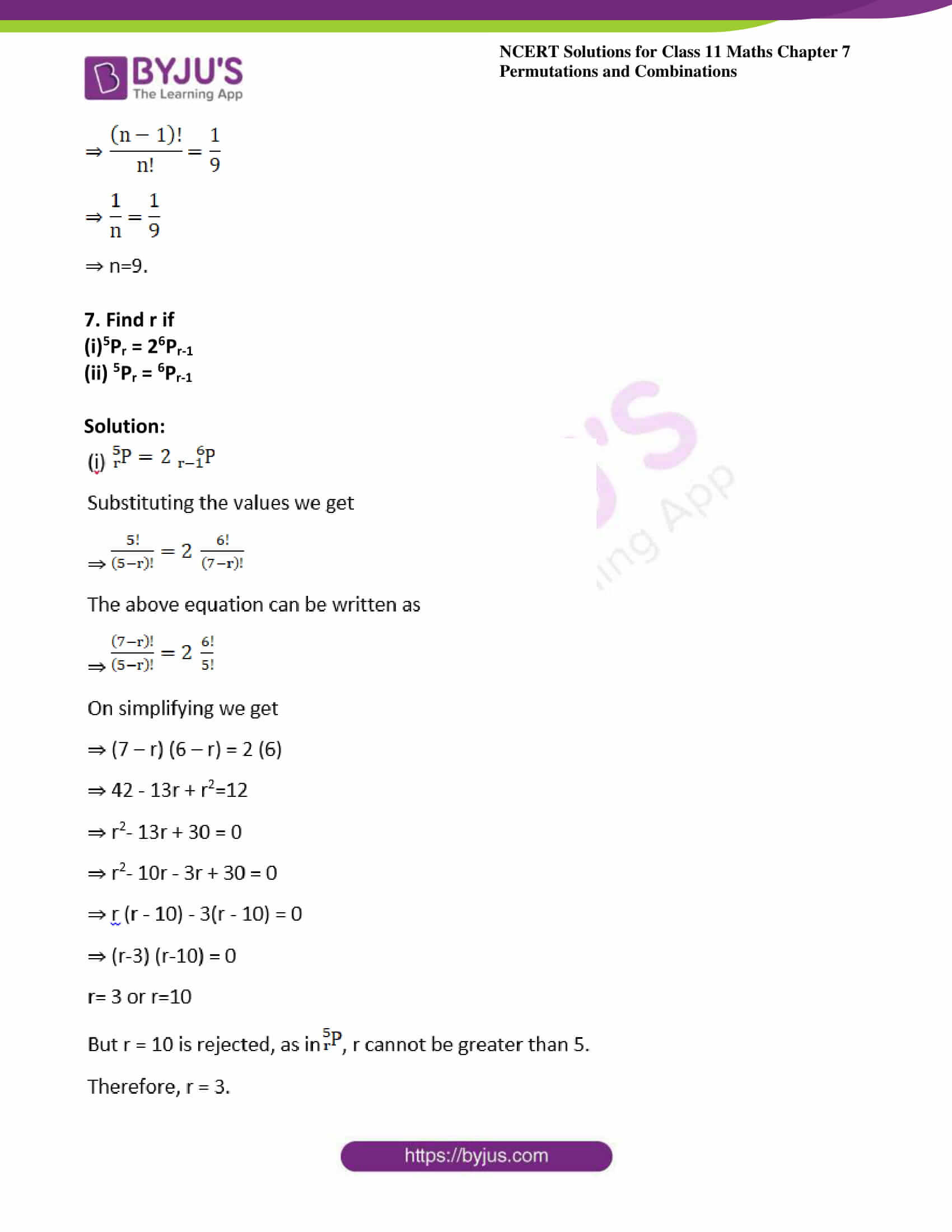 Counting Principles Permutations And Combinations In 2021 Math Ncert Pdf Read Online Class 11