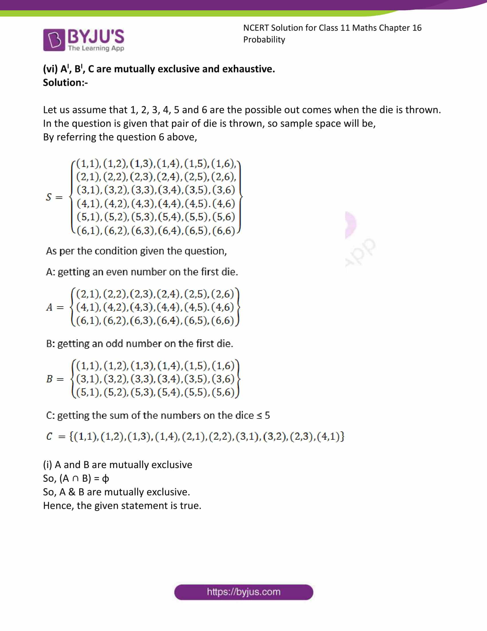 ncert sol class 11 maths ch 16 ex 2 10 ncert sol class 11 maths ch 16 ex 2 10