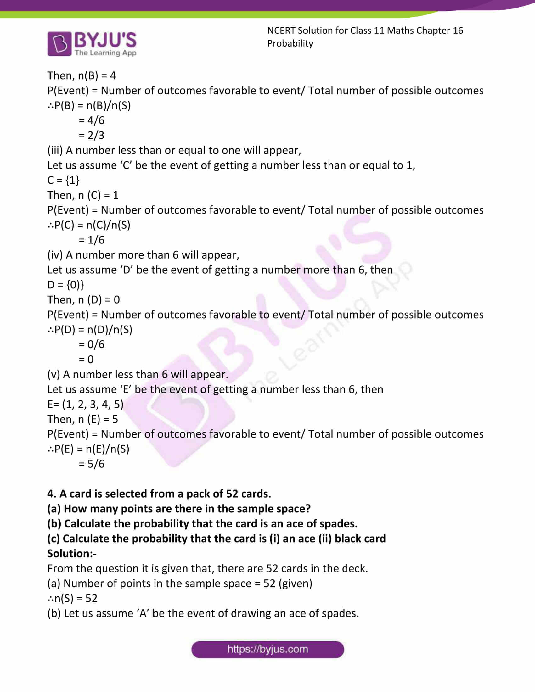 ncert sol class 11 maths ch 16 ex 3 03 ncert sol class 11 maths ch 16 ex 3 03