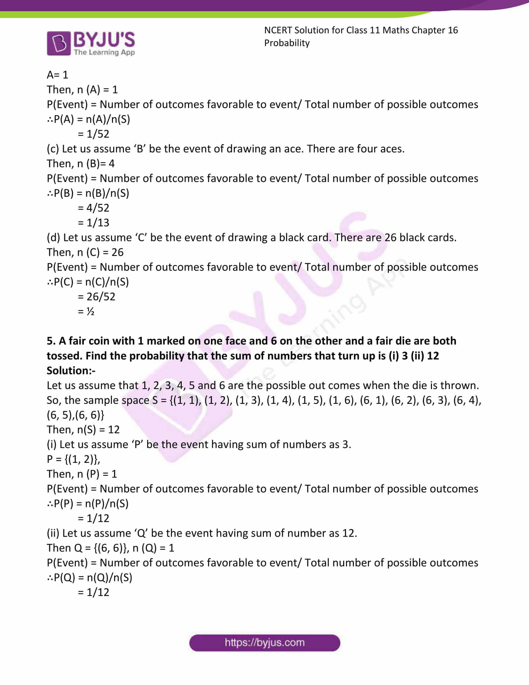 ncert sol class 11 maths ch 16 ex 3 04 ncert sol class 11 maths ch 16 ex 3 04