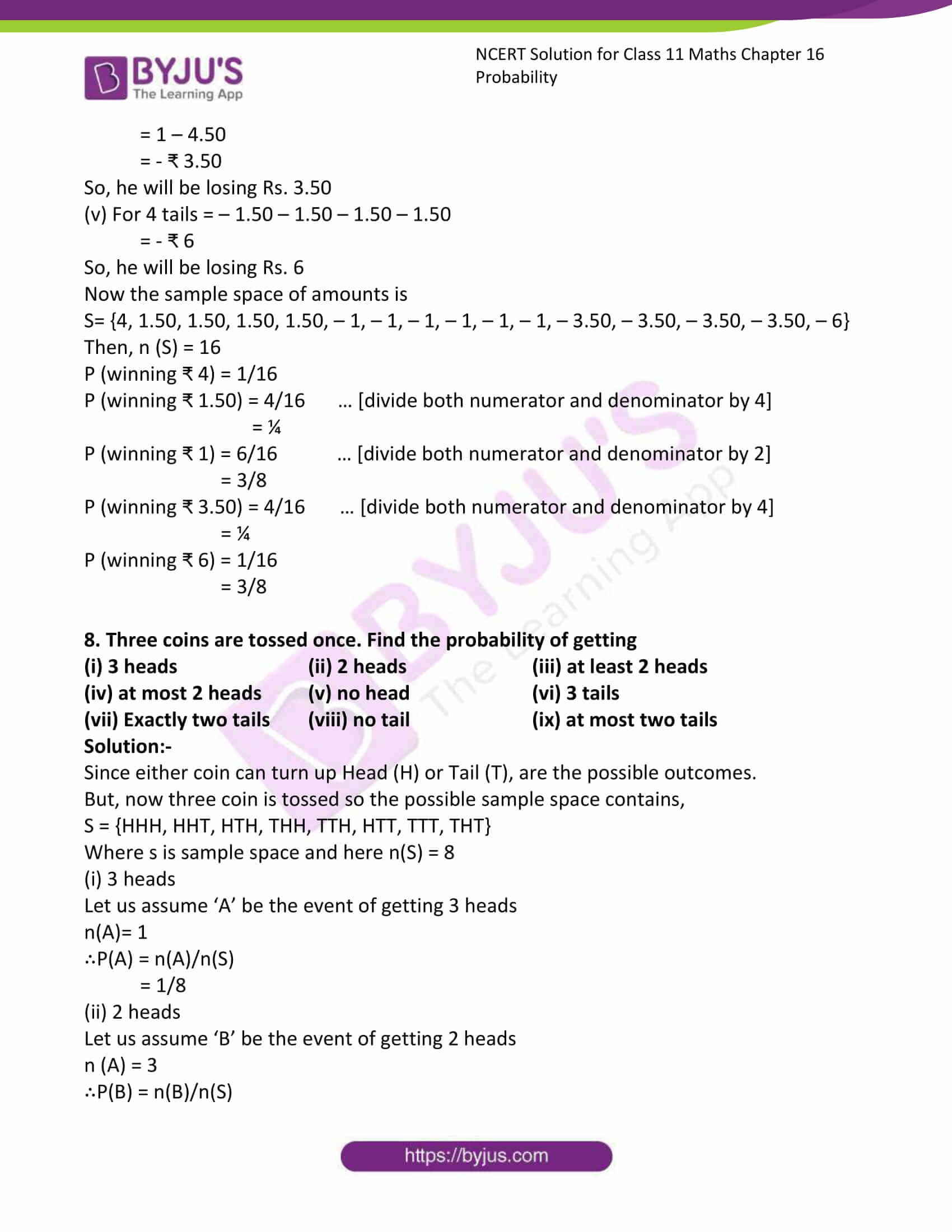 ncert sol class 11 maths ch 16 ex 3 06 ncert sol class 11 maths ch 16 ex 3 06