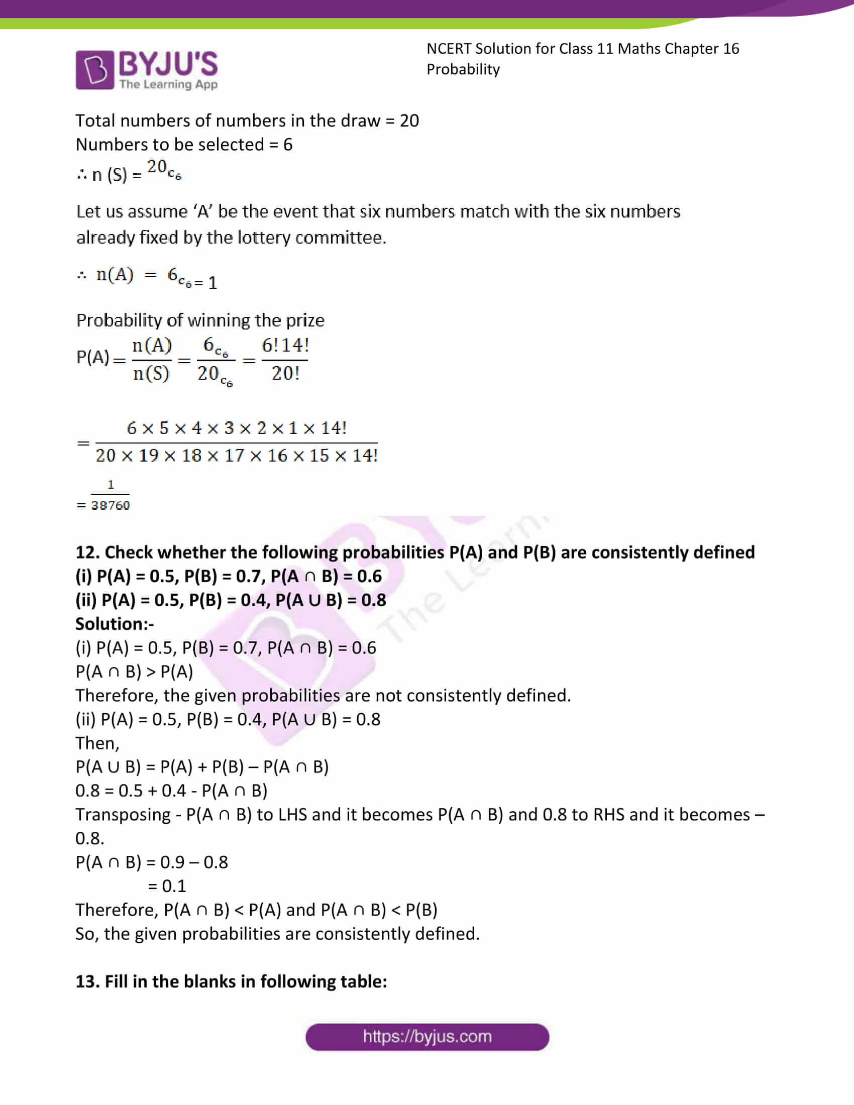 ncert sol class 11 maths ch 16 ex 3 09 ncert sol class 11 maths ch 16 ex 3 09