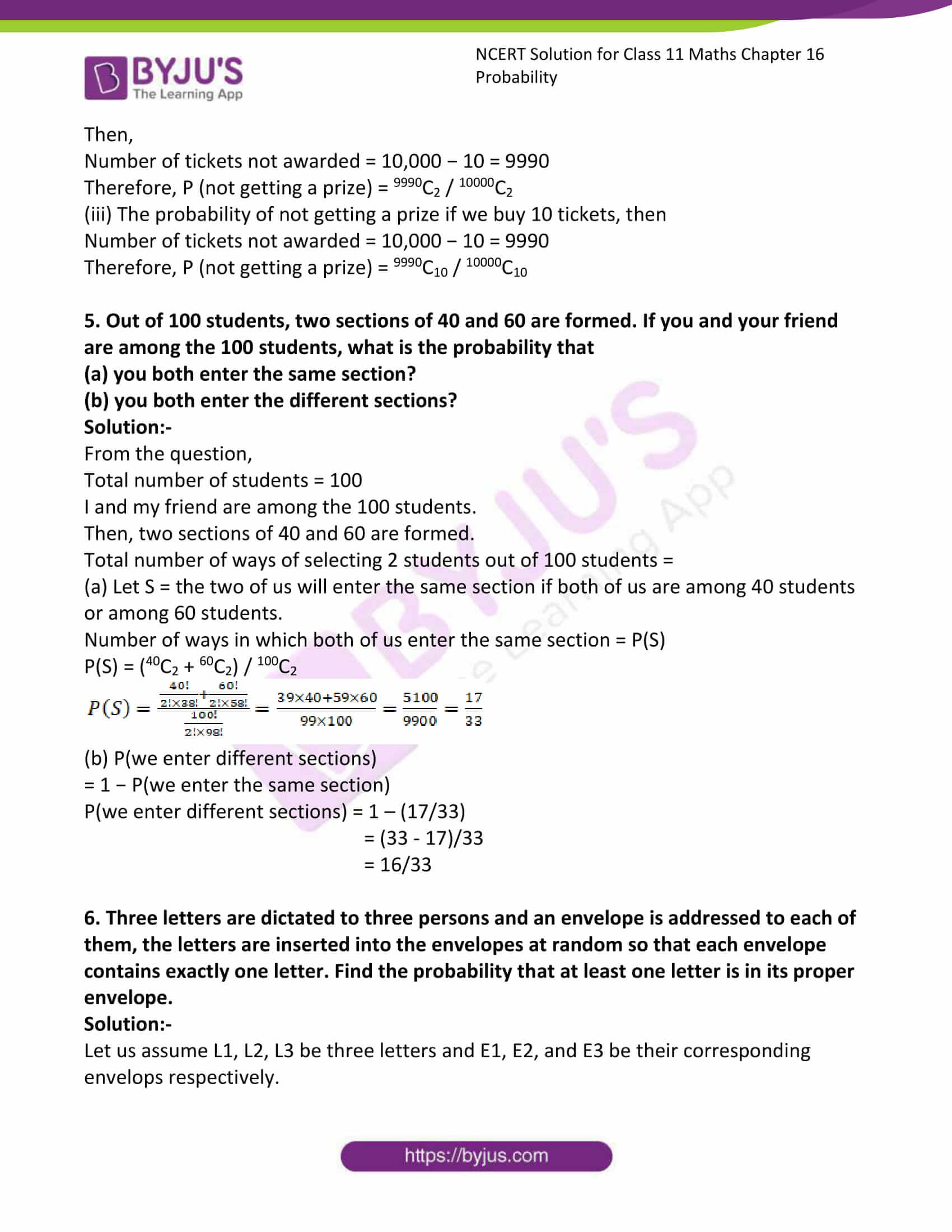 ncert sol class 11 maths ch 16 ex misc 3 ncert sol class 11 maths ch 16 ex misc 3