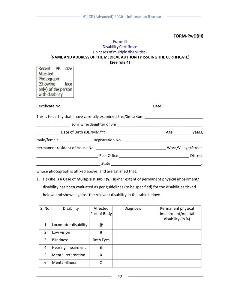 JEE Advanced 2020 Information Brochure Released by IIT Delhi