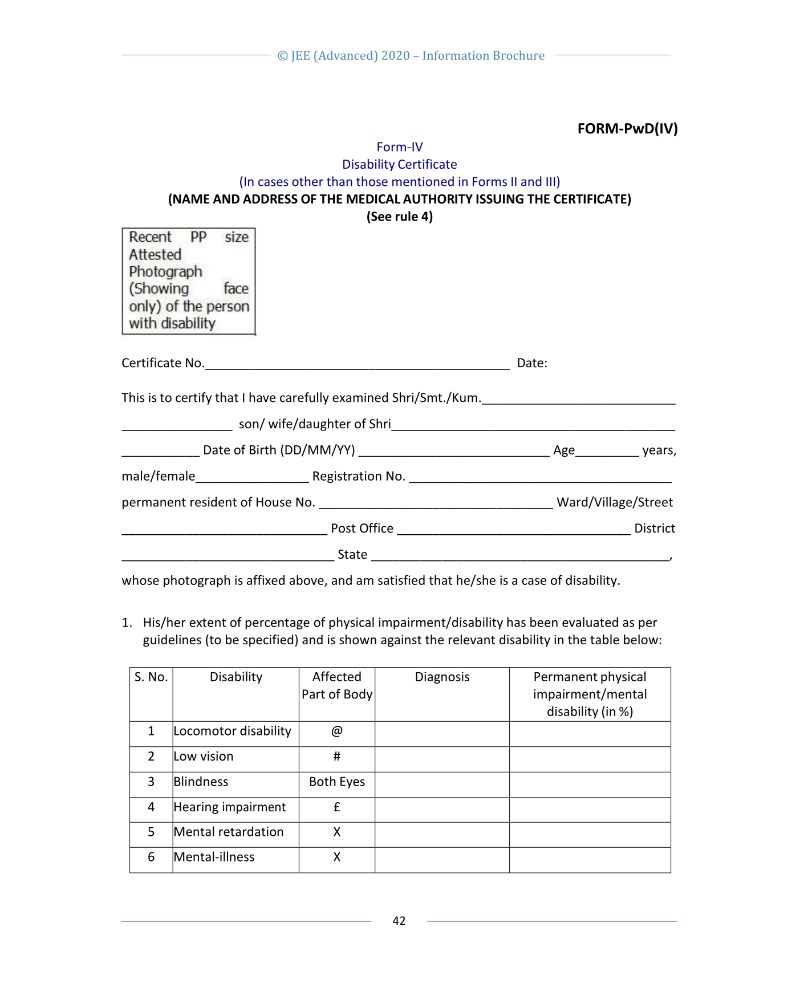 JEE Advanced 2020 Information Brochure Released by IIT Delhi