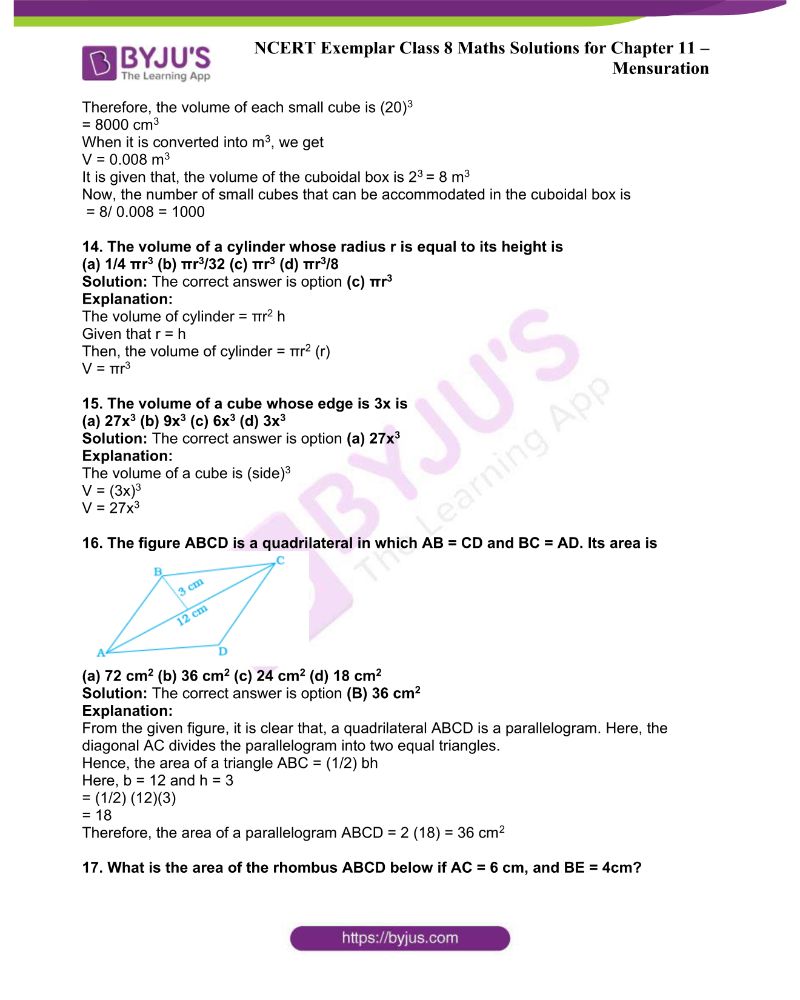 NCERT Exemplar Class 8 Maths Solutions Chapter 11 4