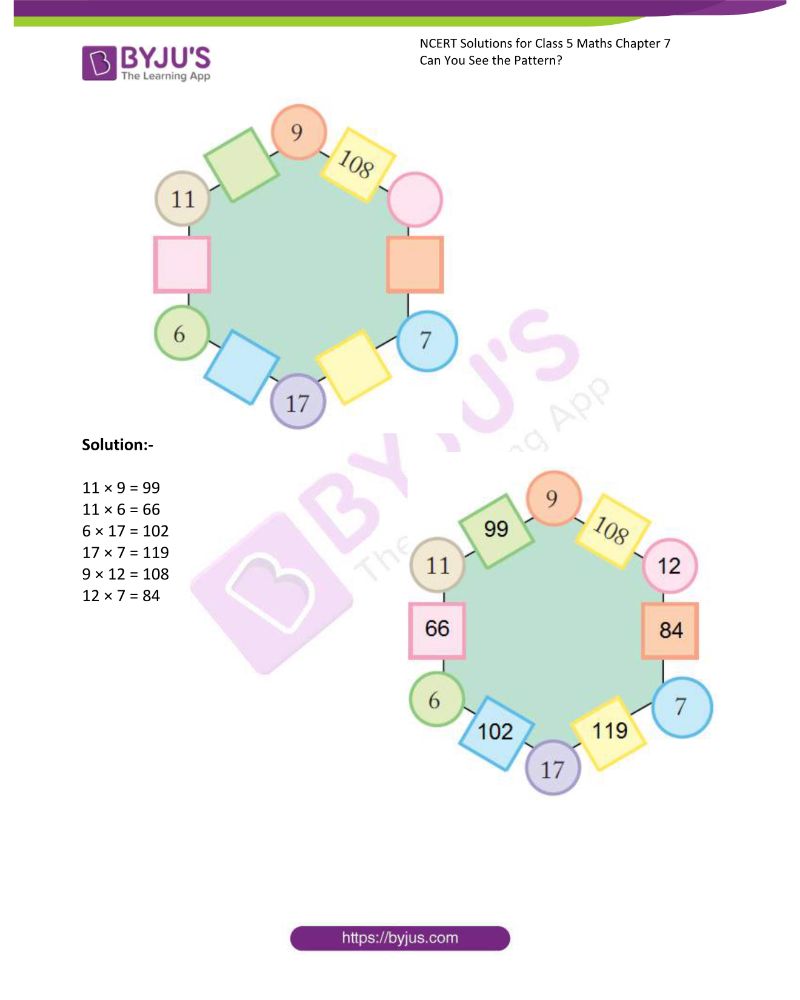 NCERT Solutions For Class 5 Maths Chapter 7 Can You See The Pattern 11