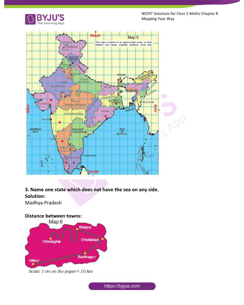 NCERT Solutions for Class 5 Maths Chapter 8 Mapping Your Way 11