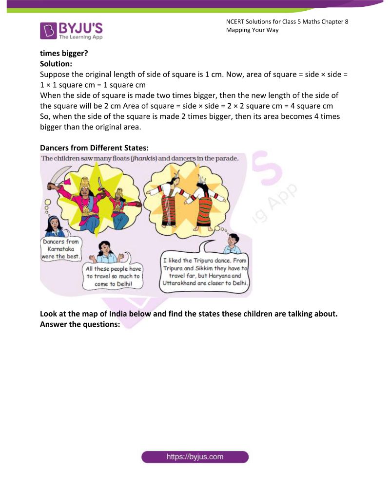NCERT Solutions for Class 5 Maths Chapter 8 Mapping Your Way 7