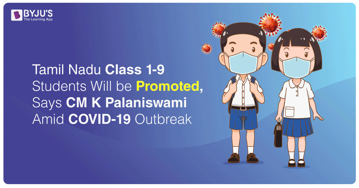 Tamil Nadu Class 1-9 Students Will be Promoted, Says CM K Palaniswami Amid COVID-19 Outbreak