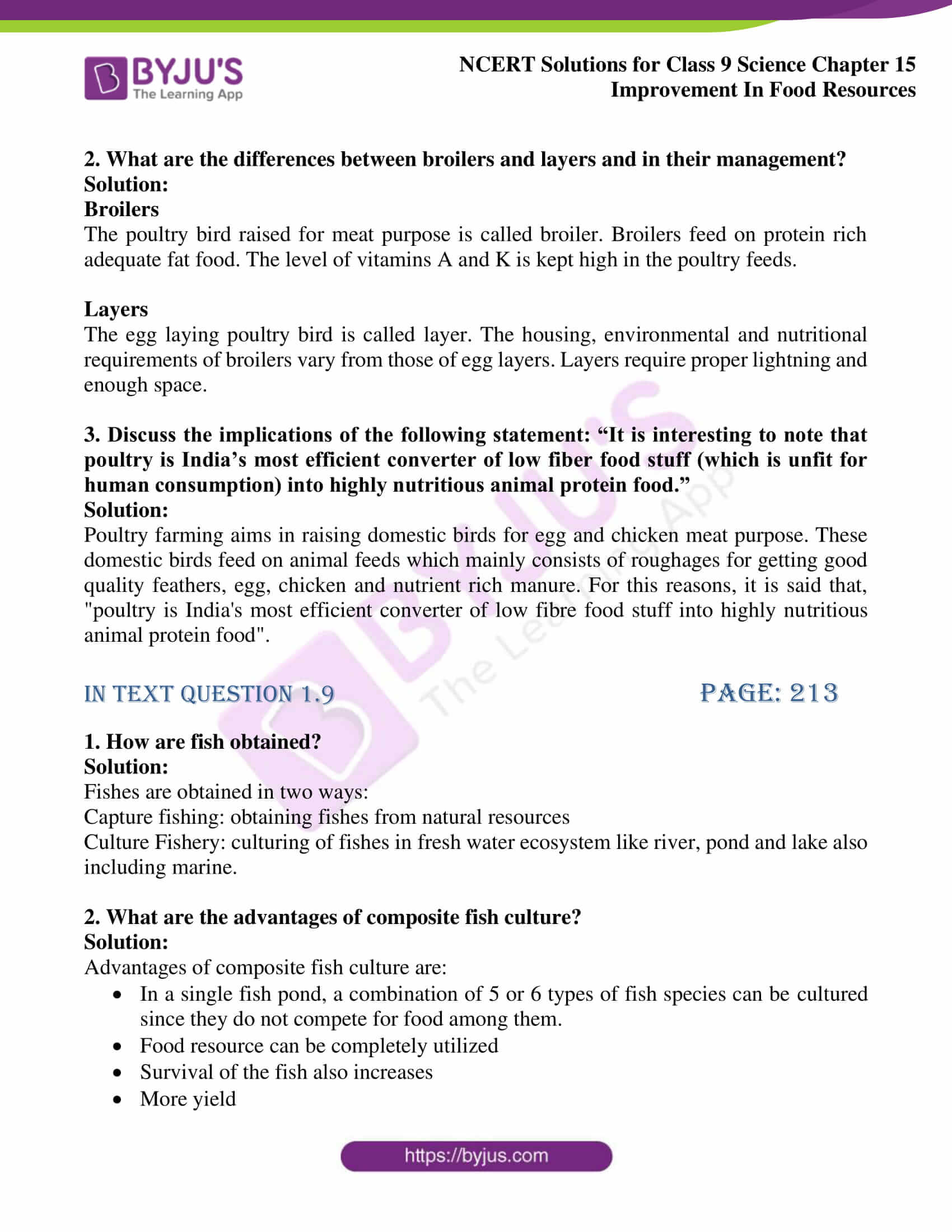 case study based questions class 9 improvement in food resources