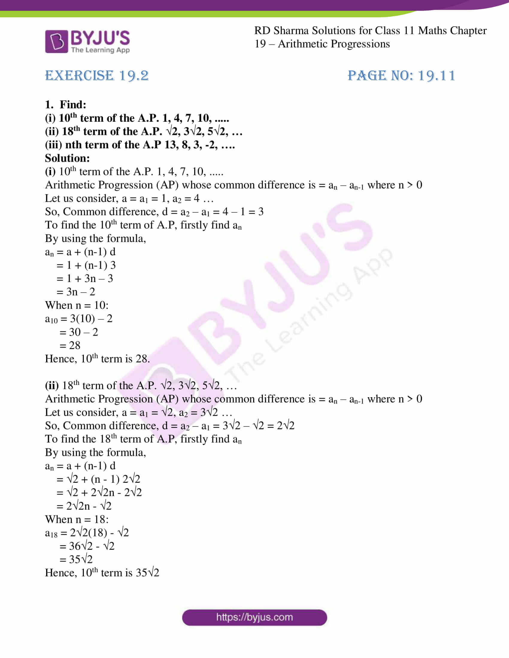 rd sharma class 11 maths ch 19 ex 2 01